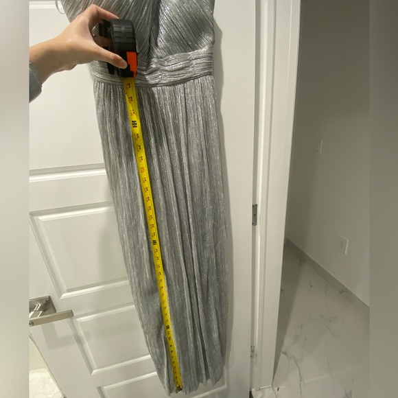 Aidan by Aidan Mattox silver gown - Small - Picture 5 of 5